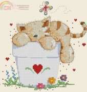 Sunday Snooze Biscuit the Cat by Helz Cuppleditch from Cross Stitch Crazy 163 XSD