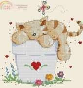 Sunday Snooze Biscuit the Cat by Helz Cuppleditch from Cross Stitch Crazy 163 XSD
