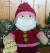 Yellow Pink and Sparkly - Janet McMahon - Funky Santa