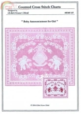 Ellen Maurer Stroh EMS 137 - Baby Announcement For Girl