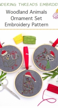 Wandering Threads - Woodland Animals Ornament Set
