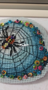 Mill Hill Webster Spider - with some extra embellishments