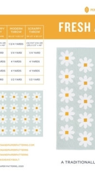 Pen + Paper Patterns - Fresh as a Daisy Quilt Pattern