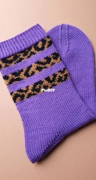 Wild Stripes Socks Leo by Cat Krause - German