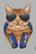 Music Cat by Crazy Stitch Studio