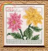 Serendipity Designs Floral Elegance Collection L-205 Sweet William  L-207 Clemantis L-208 Crocus L-210 Chrysanthemum