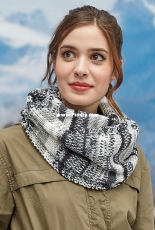 Red Heart LM6034-1 Faux Fair Isle Knit Cowl by Stacey Gerbman-Free