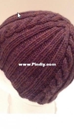 Ribs n Cables Beanie By Anne Gagnon -  Free