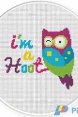 Daily Cross Stitch - Im a Hoot