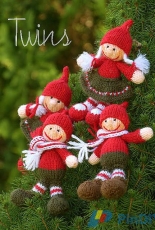 Twins-Christmas Gnome Dolls by Ala Ela