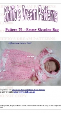Shifios Dream Patterns - Pattern 79 - Emmy Sleeping Bag