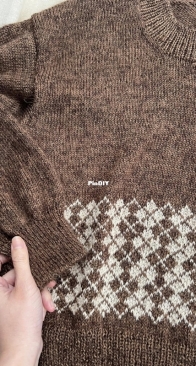 colored cardigan
