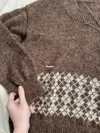 colored cardigan