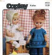 copley - 9033 -COPLEY 9033. MODERN DOLLS SET AND BABY SET, 14" AND 12"