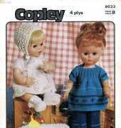 copley - 9033 -COPLEY 9033. MODERN DOLLS SET AND BABY SET, 14" AND 12"