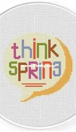 Daily Cross Stitch - Think Spring