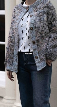Shadowplay Cardigan by Qing Studio - Qing Fibre - Free