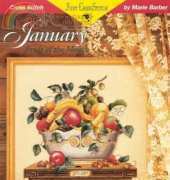 Just Cross Stitch Leaflet 2143 -  Fruit of the Month - January by Marie Barber