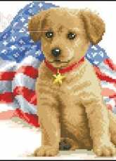 Vervaco 31.511 USA Dog PCS