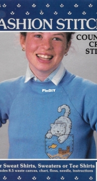 Banar Designs - FSK-51 Fashion Stitch - Fishing Kitten