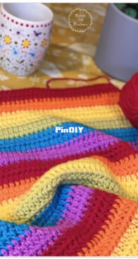 Robins and Rainbows - Annie Rose Baby Blanket - English