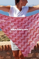 Adelfa Shawl by Iwona Eriksson- English- Polish- Swedish