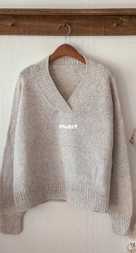 Haru V Neck Sweater - Manmi Choi - Soop Knits - Free
