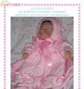 angies angels 21 -  0-3 months matinee coat hat and booties