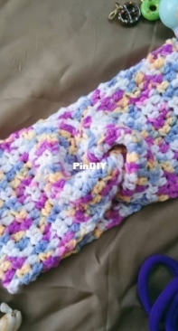 Purple Flower Earwarmers