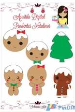 Feltrando Arte Apostila Digital Pendentes Natalinos Christmas Felt Ornaments