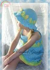 Crochet Garden - Lisa Naskrent - Blossoming Beauty Sundress Toddler