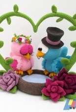 Dinegurumi - Sandra Haupt - Birds wedding - Vogelhochzeit - German