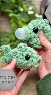 Serendipity Design / AR Serendipity Designs - Amanda Ray - Bubble Bass Stress Ball or Mini Plushy and Printable Tags