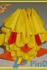 little chicken origami 3d