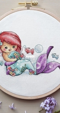 SA-Stitch Mermaid with a fish by Alexandra Zamorina XSD