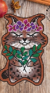 Margaritka Stitch - Gingerbread Lynx Ornament by Margarita Shelikhova