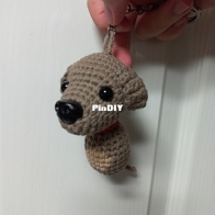 Chachon Crochet & Plant - Chaon Lim - Dog Keychain - Free