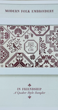Modern Folk Embroidery - In Friendship – A Quaker Style Sampler XSD+PCS