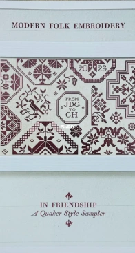Modern Folk Embroidery - In Friendship – A Quaker Style Sampler XSD+PCS