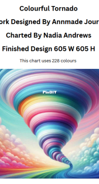 DarkXStitch - Colourful Tornado By Nadia Andrews - Free