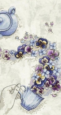 Art Stitch - Violet Tea by Lena Tolmacheva