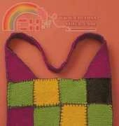 Patons-Felted and Knit Patchwork Bag