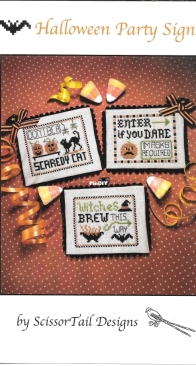 ScissorTail Designs - Halloween Party Signs