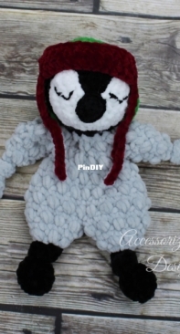 Darling Maple Designs - Accessorize This Designs - Sara Blake - Penguin Mini Ragdoll Lovey