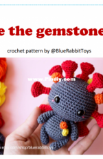 Blue Rabbit - Irina Tocelovska - Mr Spike the gemstones seeker