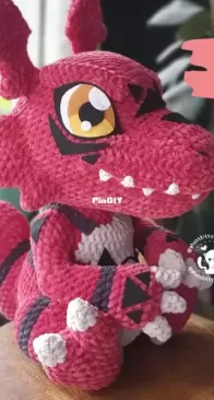Ghost Kitty Crochet - Sophia - Curious Dino Monster