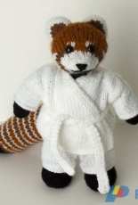 Fuzzy Mittens-Red Panda by Barbara Prime