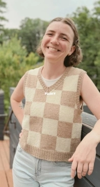 Checkered Vest by Andrea Gaughan