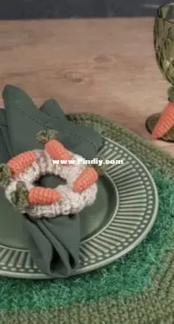 Hata Wata - Elá Camarena - Napkin Wreath  Holder - Guirlanda porta guardanapo - Portuguese - Free