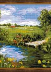 Riolis 1468 - By the River - with DMC Threads.